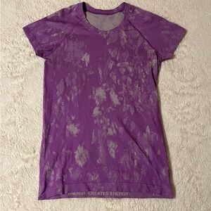 Purple lululemon swiftly top size 10